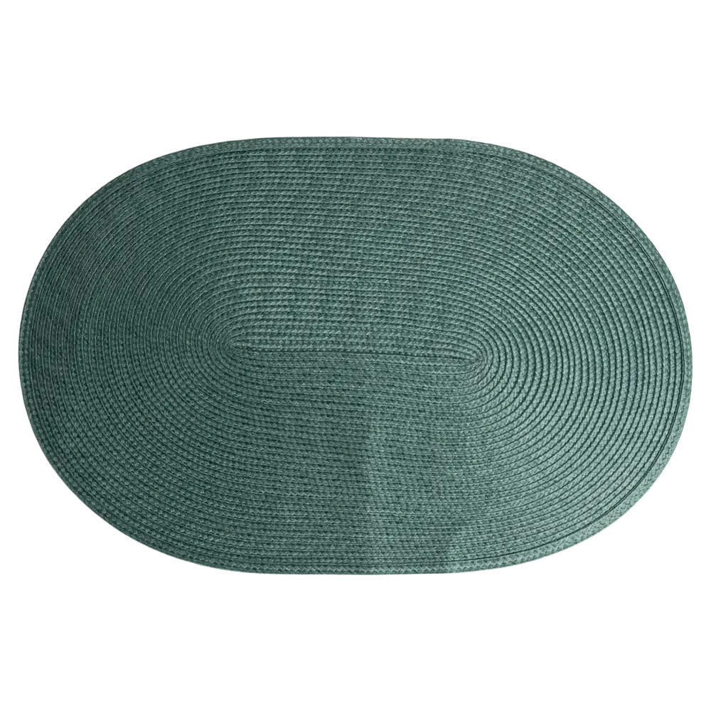 Салфетка под столовые приборы Vidage 45x30 см овальная полипропилен цвет зеленый STLM-2149774 - Вид №1