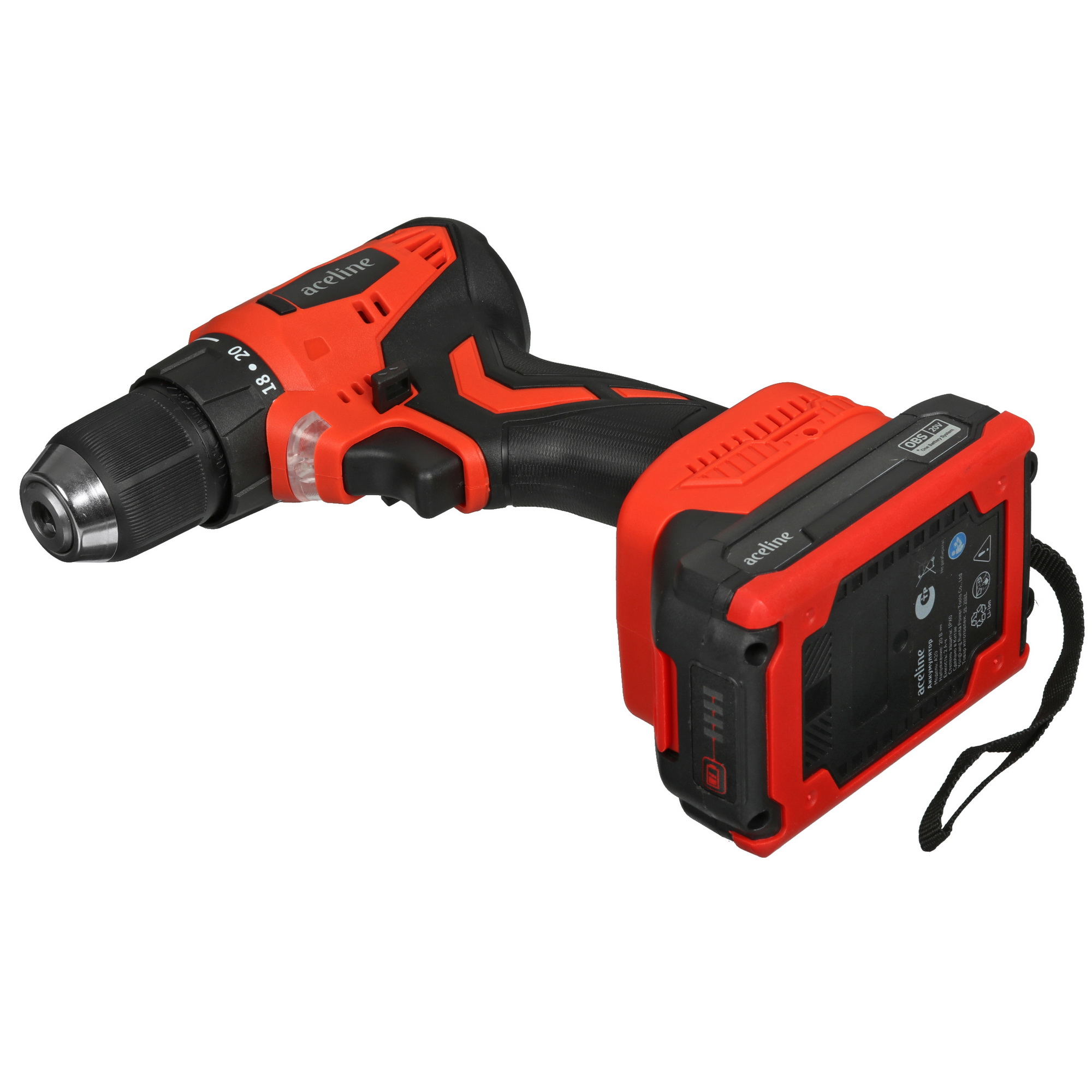 Шуруповерт Aceline OBS ASBL215-45 OBS 20V 9070355 STDN-0041752 - Вид №7