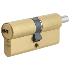Цилиндр Cisa Astral ОА312-18.00, 40x40 мм, ключ/шток, цвет латунь, без вертушки