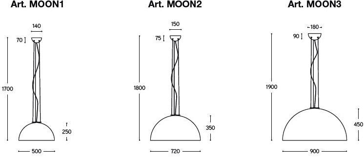 Aldo Bernardi Подвесной светильник прямого и отраженного света Moonlight sun-id-1456726 - Вид №6
