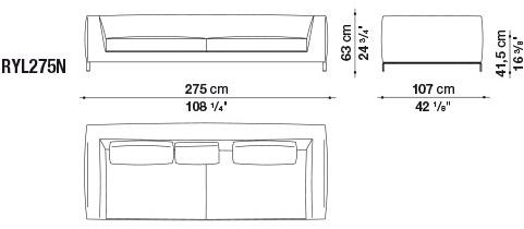 B&B Italia Диван из ткани Ray sun-id-1483729 - Вид №10