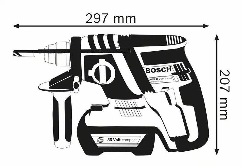 BOSCH PROFESSIONAL Аккумуляторный перфоратор с насадкой sds plus sun-id-1407354 - Вид №1