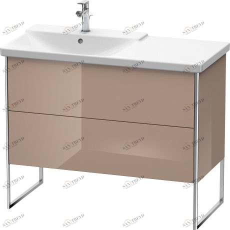 XS446508686 Тумбочка напольная XSquare #XS4465 1010 x 473 мм Капучино глянцевый лак Duravit