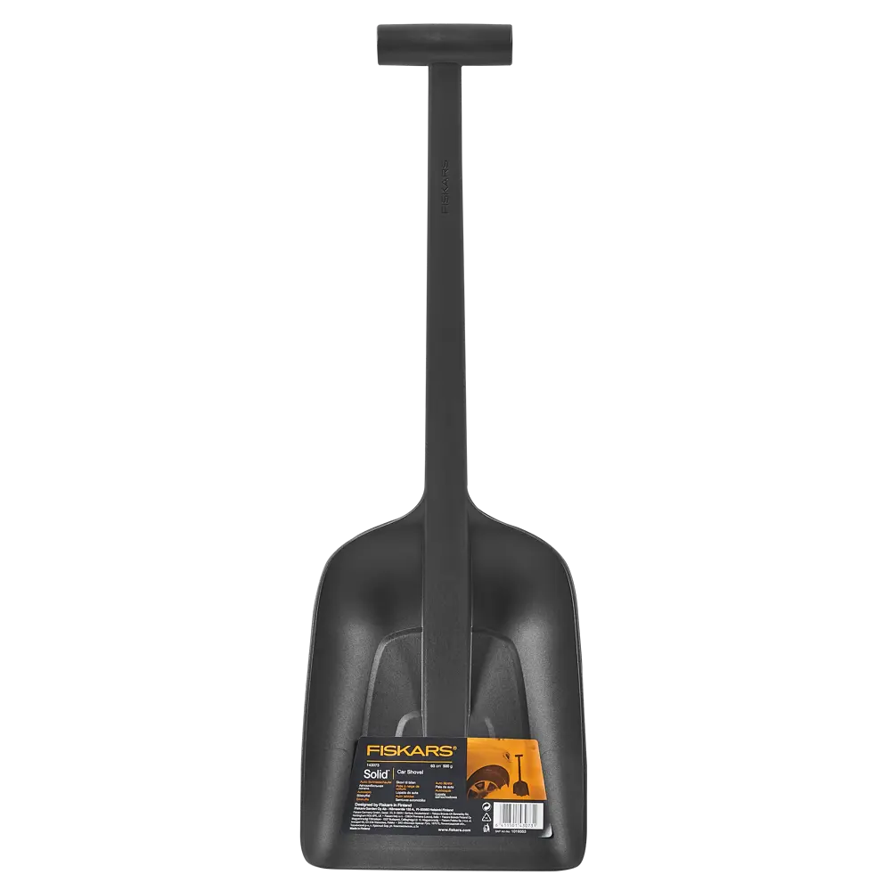 Лопата для уборки снега Fiskars Solid укороченная 22x63 см пластик c черенком 17908184 STLM-2033614  - Вид №4