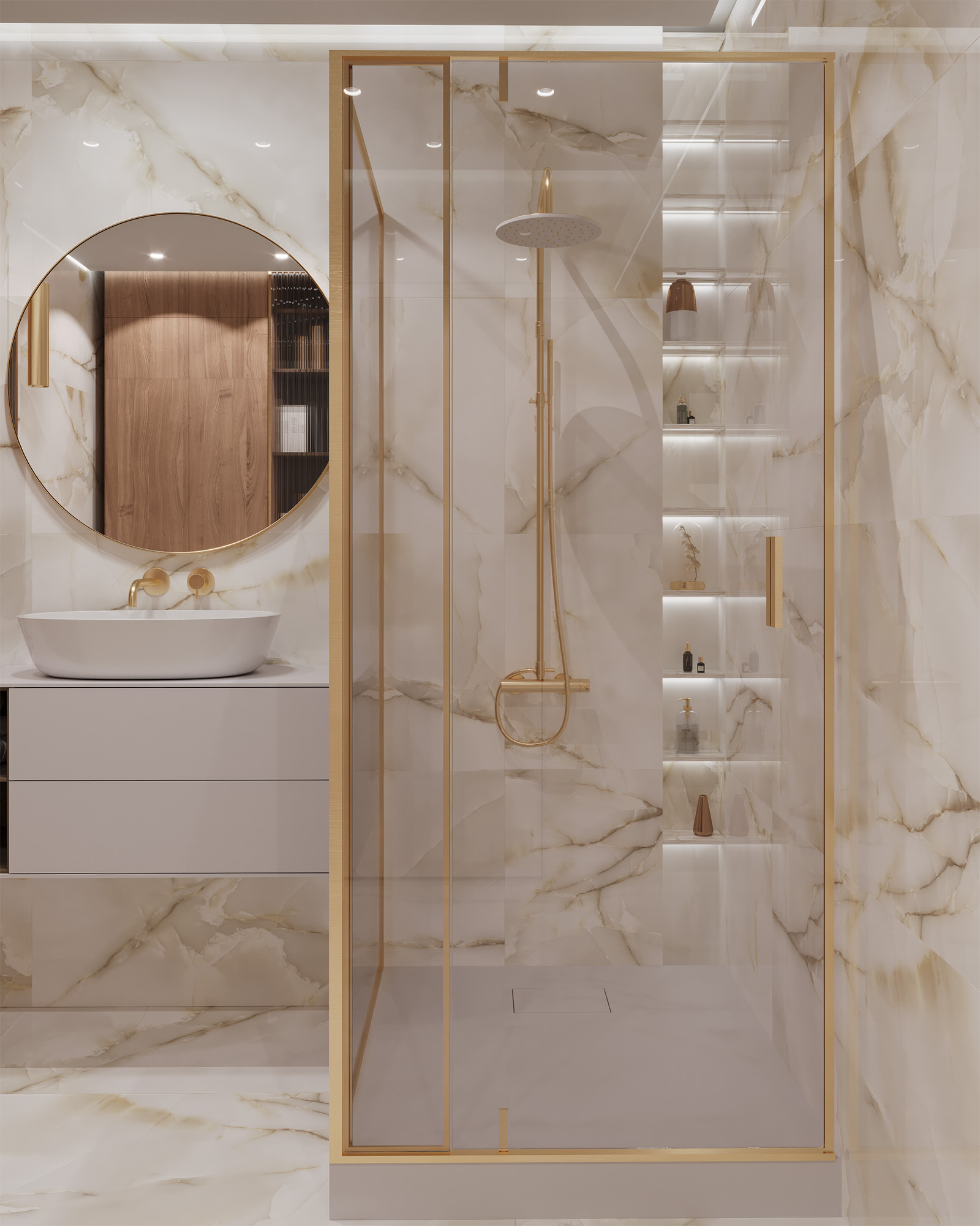 Ониксовый Шёпот: Керамогранит для Вдохновения FP1003-A Arcadia Ceramica PRIMO - Вид №2