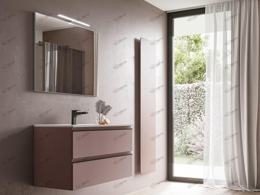 Ideagroup Подвесной туалетный столик с ящиками, лакированный System sun-id-1514802