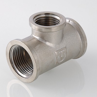 VTr.750.N.0504 Фитинг резьбовой – тройник переходной Valtec 3/4" х 1/2" х 3/4"  - Вид №7