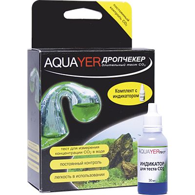 ПР0056028 Комплект для тестирования аквариумной воды Дропчекер+Индикатор 30мл AQUAYER 