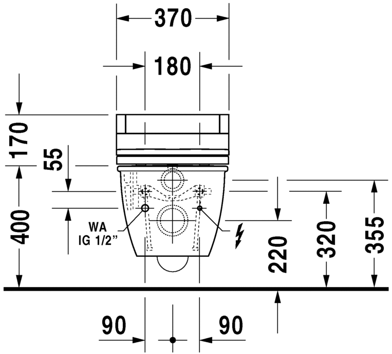 2544592000 Подвесной унитаз настенный Белый Duravit Darling New Германия - Вид №12