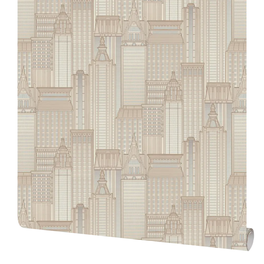 Обои флизелиновые Euro Decor Skyline светло-бежевые 1.06 м 7117-17 89111916 STLM-2081021