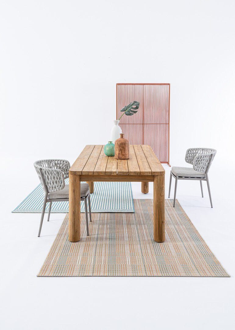 Штабелируемый садовый стул из веревки и алюминия BIZZOTTO NOELIA ARCH-00069312 - Вид №3