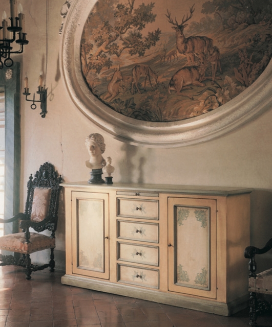 1927 Tifernoit Комод с 4 ящиками, 2 дверцами Soggiorno 