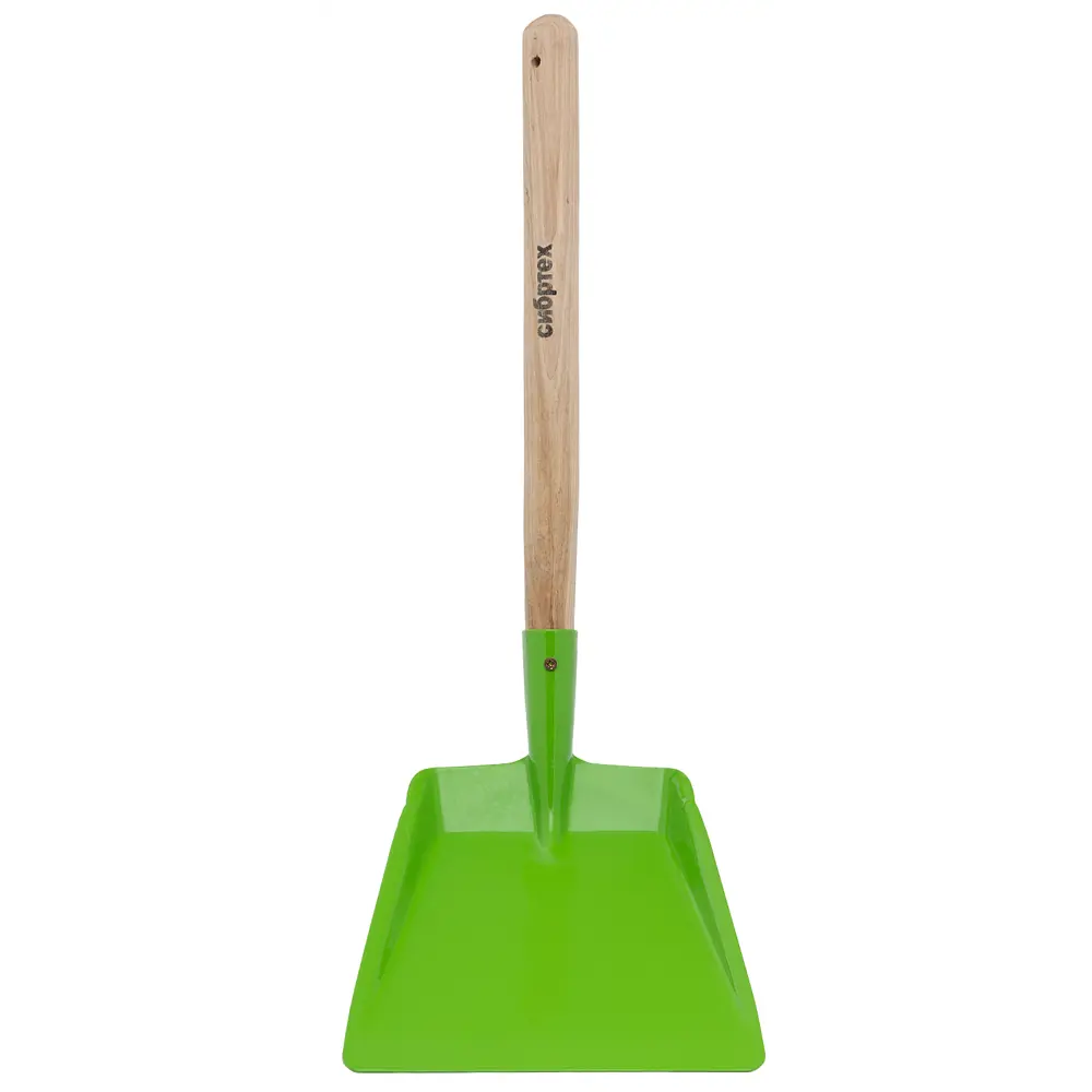 Хозяйственный совок Сибртех сталь/дерево с ручкой 89412953 STLM-1569802 - Вид №1