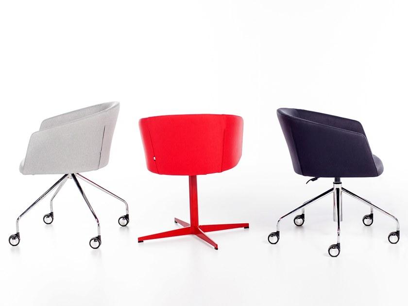 B&T Design Вращающееся кресло из ткани на колесиках sun-id-1403056 - Вид №3