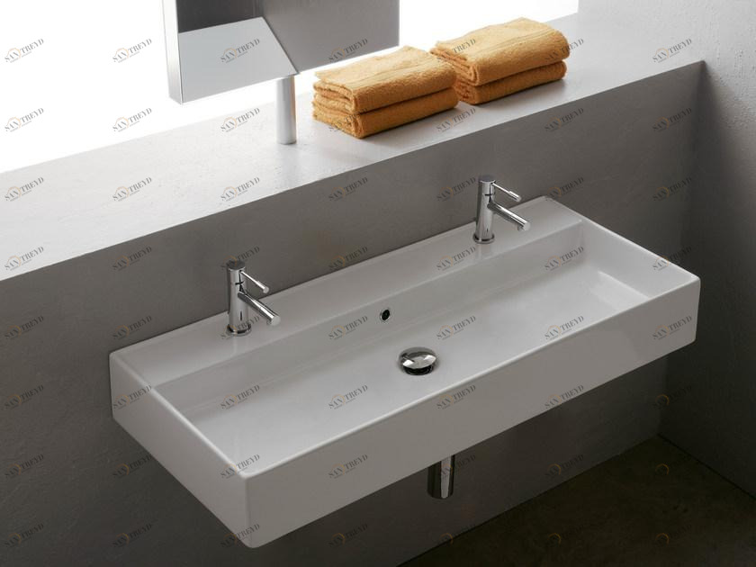 8031/r-100/b Накладная раковина на столешницу  овальная Scarabeo Ceramiche Teorema