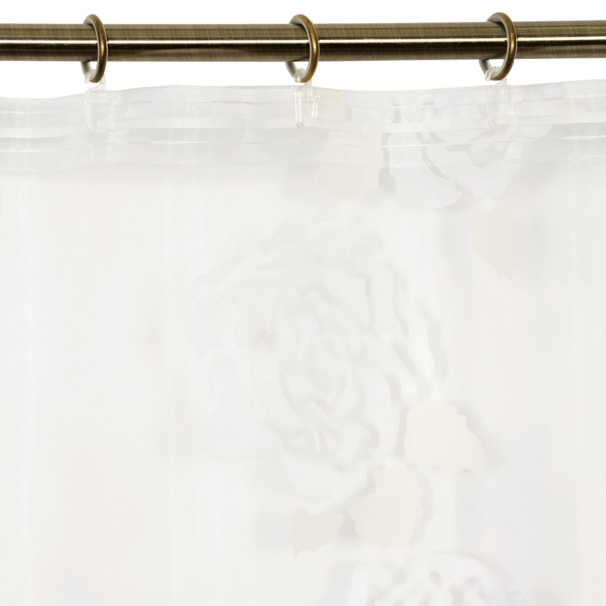 82594871 Тюль на ленте «Цветы» 300x275 см цвет бежевый Santreyd  - Вид №5