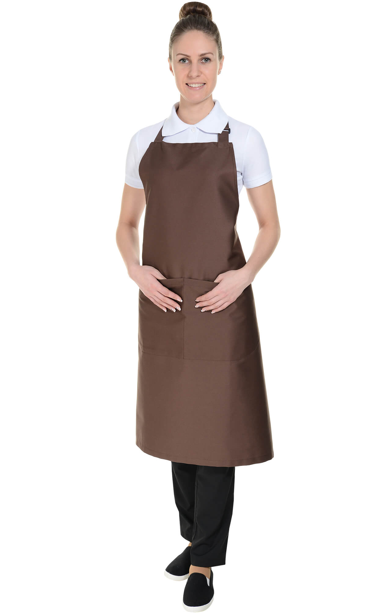 59842 Фартук  с нагрудником, цвет chocolate BARISTA  Одежда для официантов  размер  - Вид №12