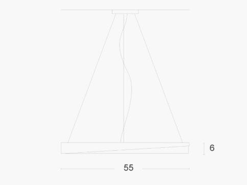 Металлический светодиодный подвесной светильник ZAVA ARCH-00150705 - Вид №2