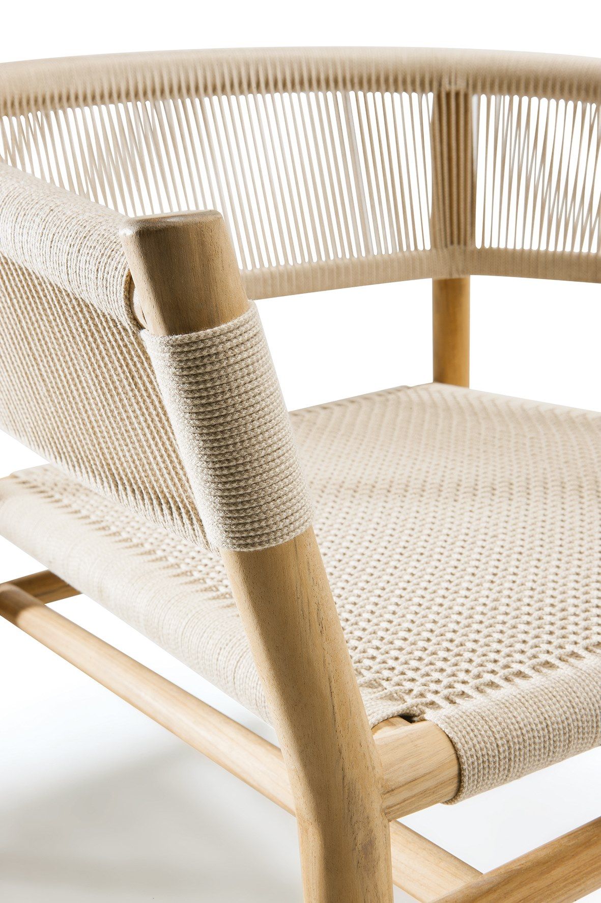 Веревочный садовый стул с подлокотниками Ethimo ARCH-00076587 - Вид №13