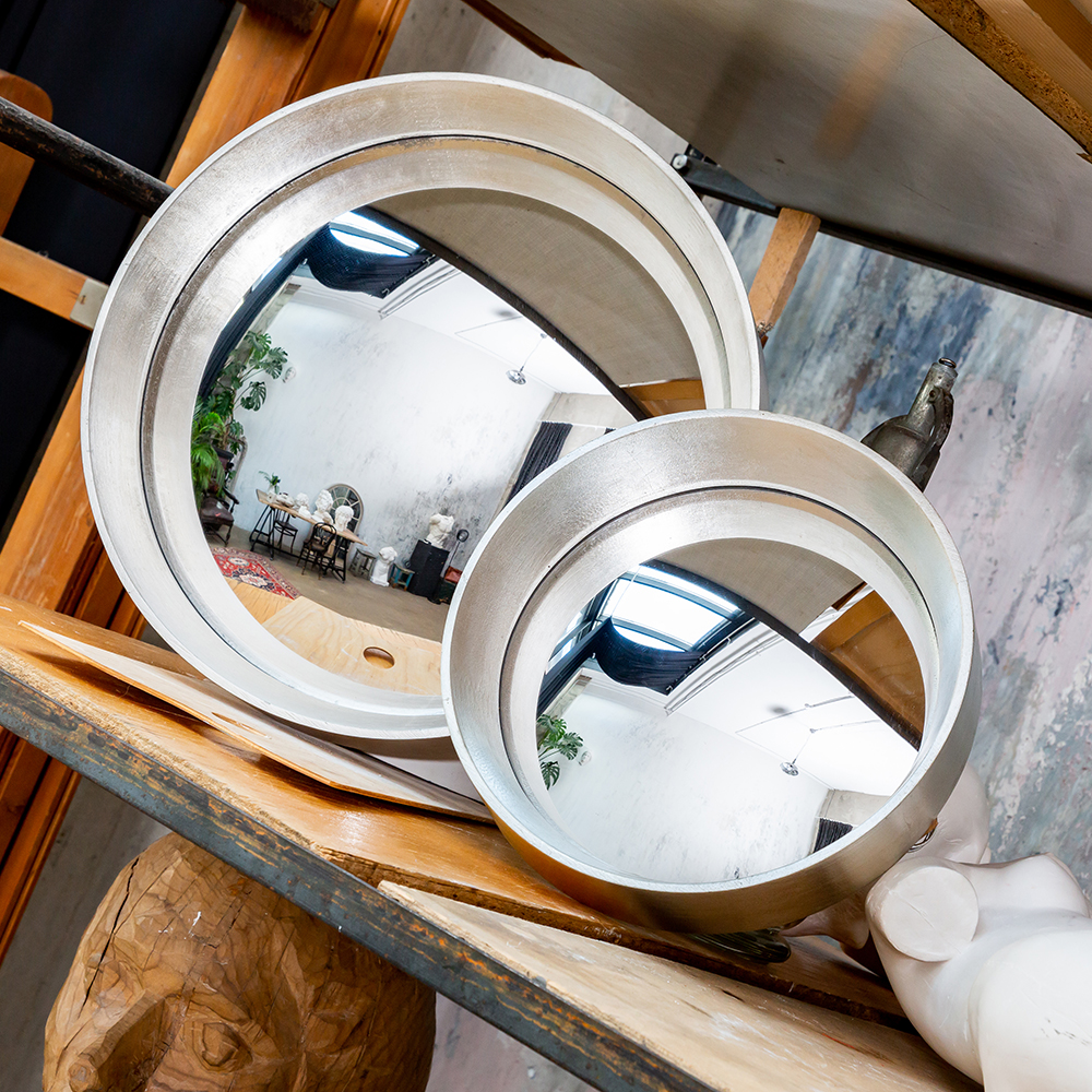 21092113 Зеркало декоративное настенное «Хогард Сильвер» (версия L) (fish-eye) Object Desire Зазеркалье  - Вид №6