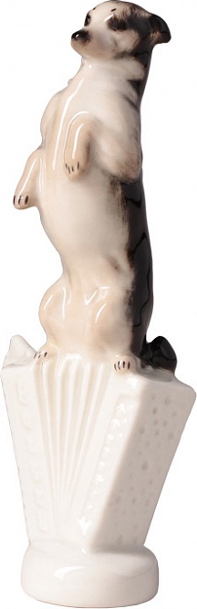 80385 Императорский фарфоровый завод Скульптура "Собачка Манюня" Фарфор твердый 