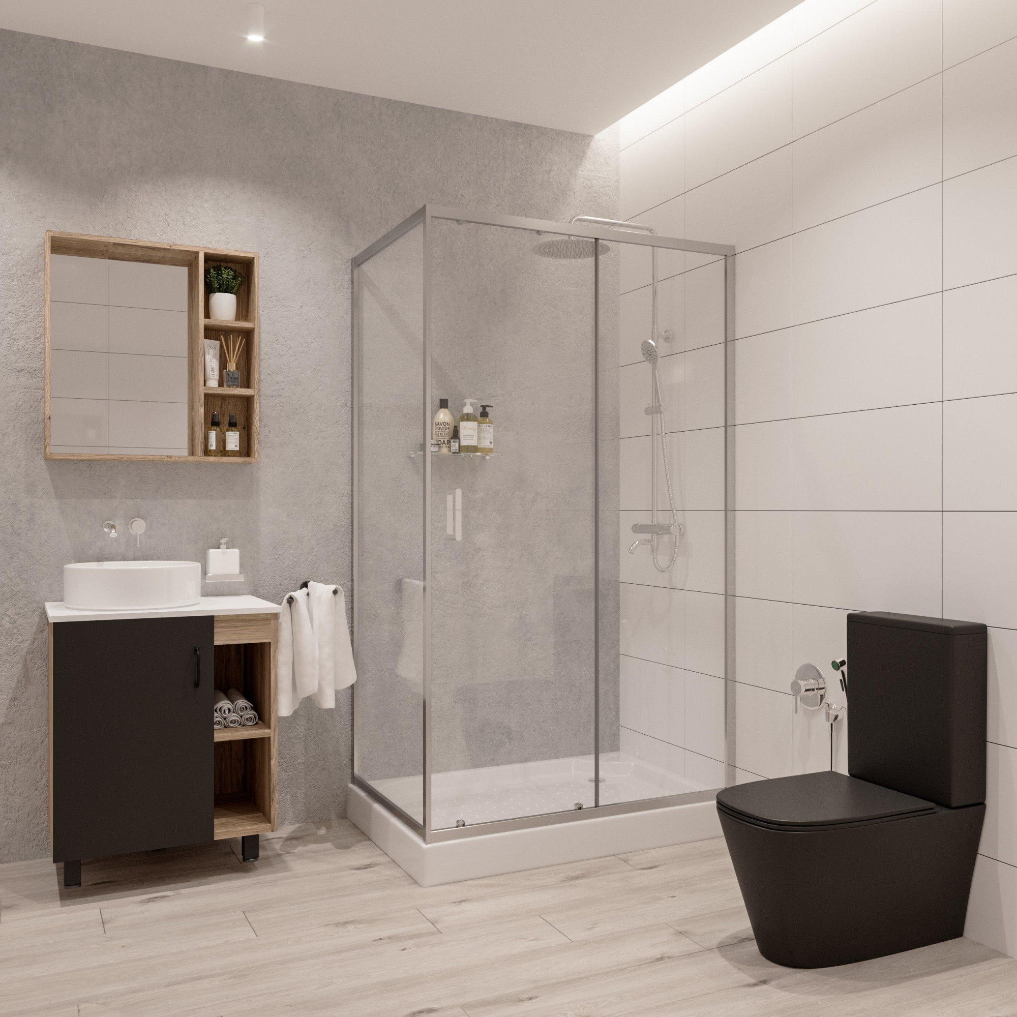 Душевое ограждение NG- 6612-08 (120*80*190) прямоугольник, двери раздвижные, 2 места Niagara Nova 66120812