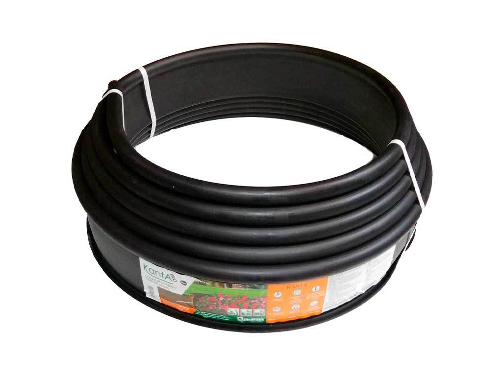 Садовый бордюр "Канта PRO", чёрный ГеоПластБорд GPBST-57