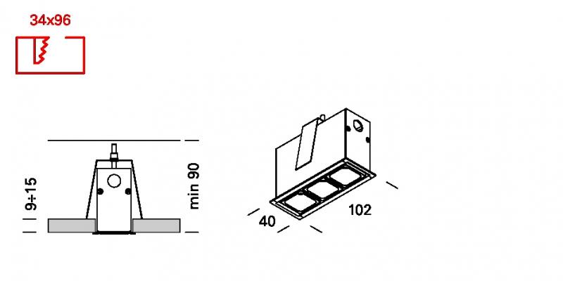 Lucifero's Многоточечный встраиваемый светодиодный светильник Leva sun-id-1449751 - Вид №11