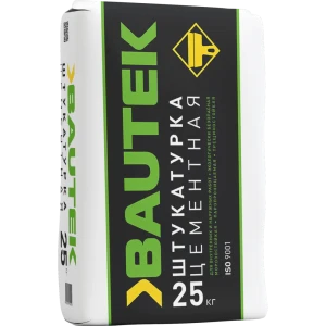 Штукатурка цементная Bautek машинного нанесения 25 кг
