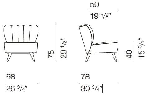 Bodema Кресло из ткани  Kim000  - Вид №3