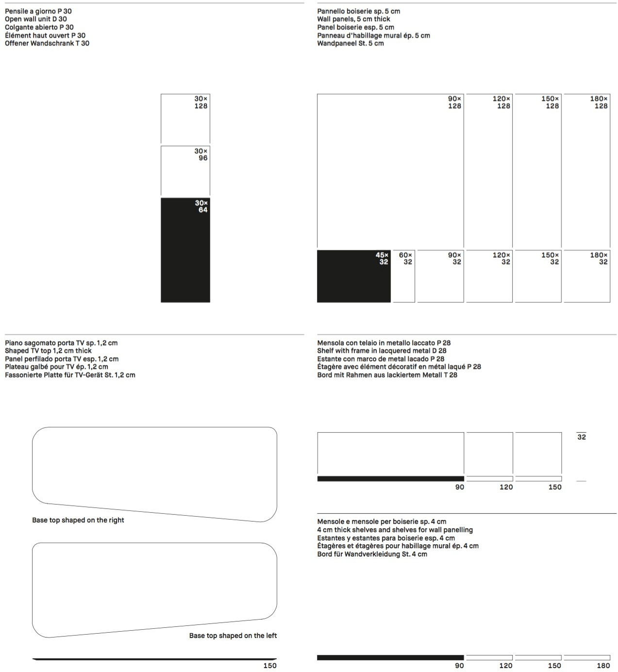 ZANETTE Модульная стенка для хранения из дуба с подставкой под ТВ Day moove sun-id-1377950 - Вид №4
