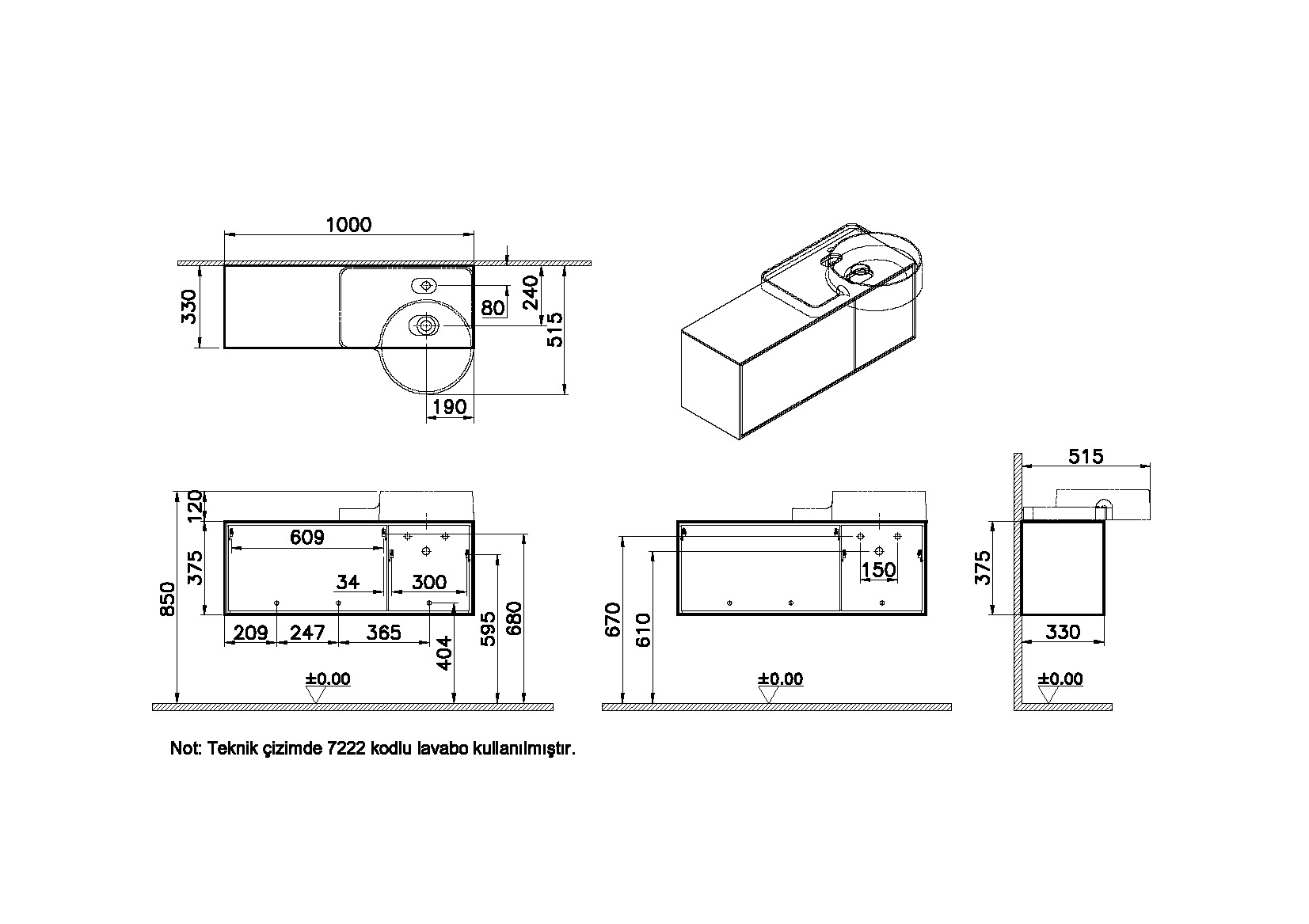 62404 Раковина Vitraglobal Voyage - Вид №1