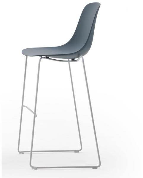 ESTEL GROUP Табурет из полипропилена с высокими санками и подставкой для ног Shell sun-id-1467087 - Вид №1