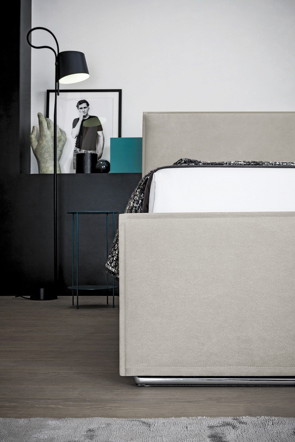 Двуспальная кровать для хранения ткани с мягким изголовьем Felis Bedstories ARCH-00073007 - Вид №6