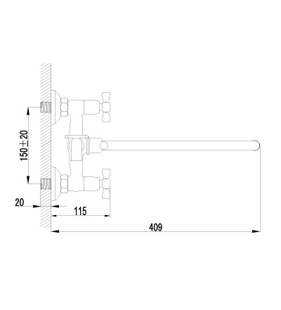 LM2551C Смеситель Benefit универсальный LEMARK BENEFIT  - Вид №1