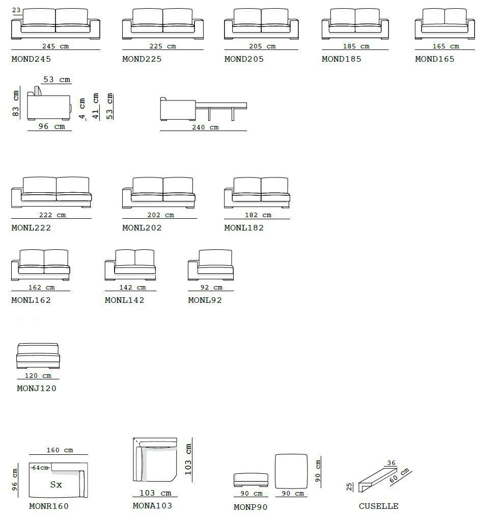 Flexstyle Модульный 5-местный диван из ткани sun-id-1468157 - Вид №1