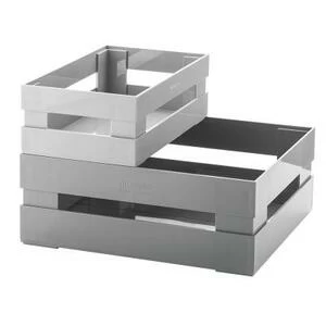 169500177 Набор ящиков tidy&store, серый, 2 шт. Guzzini