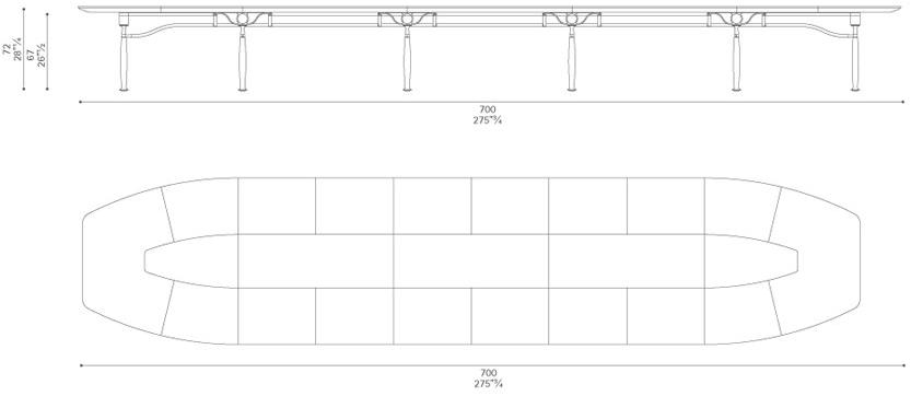 Poltrona Frau Стол для совещаний из орехового дерева L'ufficio - sistemi direzionali sun-id-1479982 - Вид №4