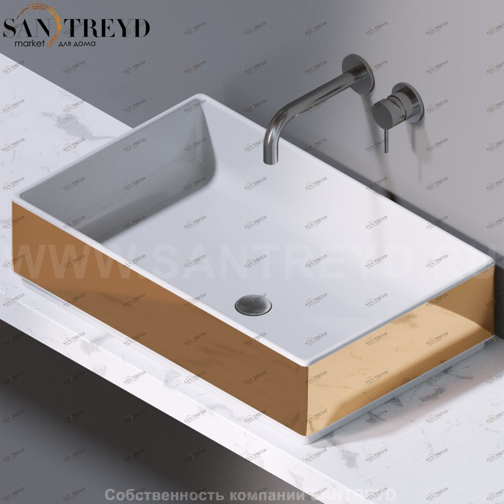 L620250 Накладная раковина на столешницу  прямоугольная A. e T. Italia Fly AeT ITALIA