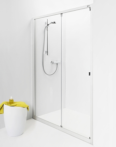 4981036125 IDO Showerama 8-1 раздвижная дверь, Матовый профиль / матовое стекло, 1250 мм  - Вид №1