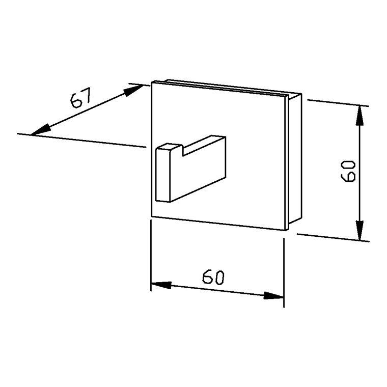 700715 Одинарный крючок AC715 WAGNER_EWAR A-LINE Wagner Ewar  - Вид №1