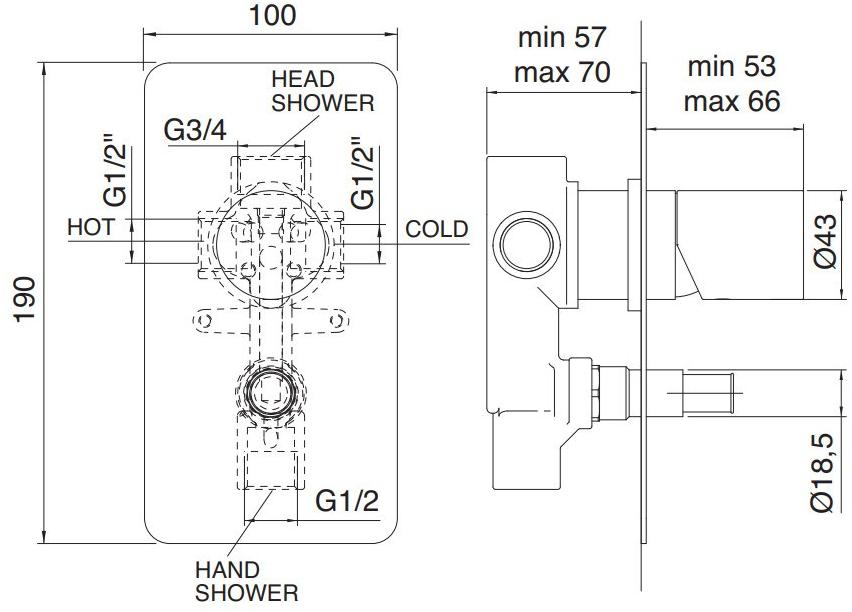 Rubinetterie Treemme Nanotech  5449  - Вид №1