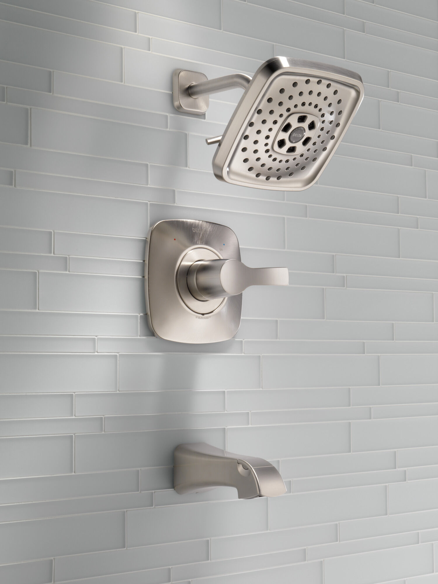 T14452-SS Monitor® 14 Series H2Okinetic® для ванны и душа Delta Faucet Tesla Нержавеющая сталь - Вид №7