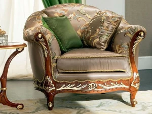 Modenese Gastone Кресло с обивкой из ткани с подлокотниками Bella vita