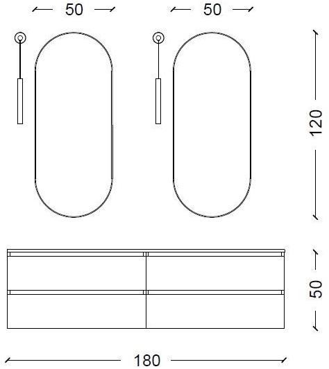 Mobiltesino Настенная тумба под умывальник из ясеня с ящиками Incanto sun-id-1404587 - Вид №4