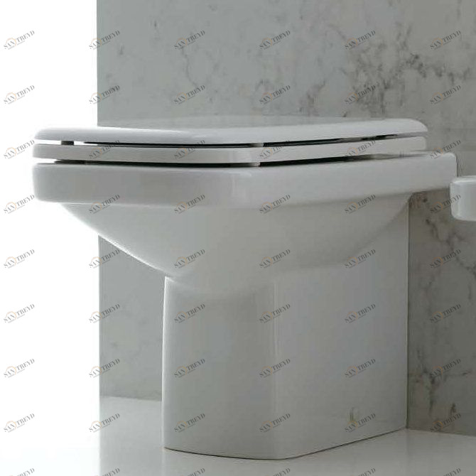 42837 Приставной унитаз напольный Белый  Moss Италия Santreyd