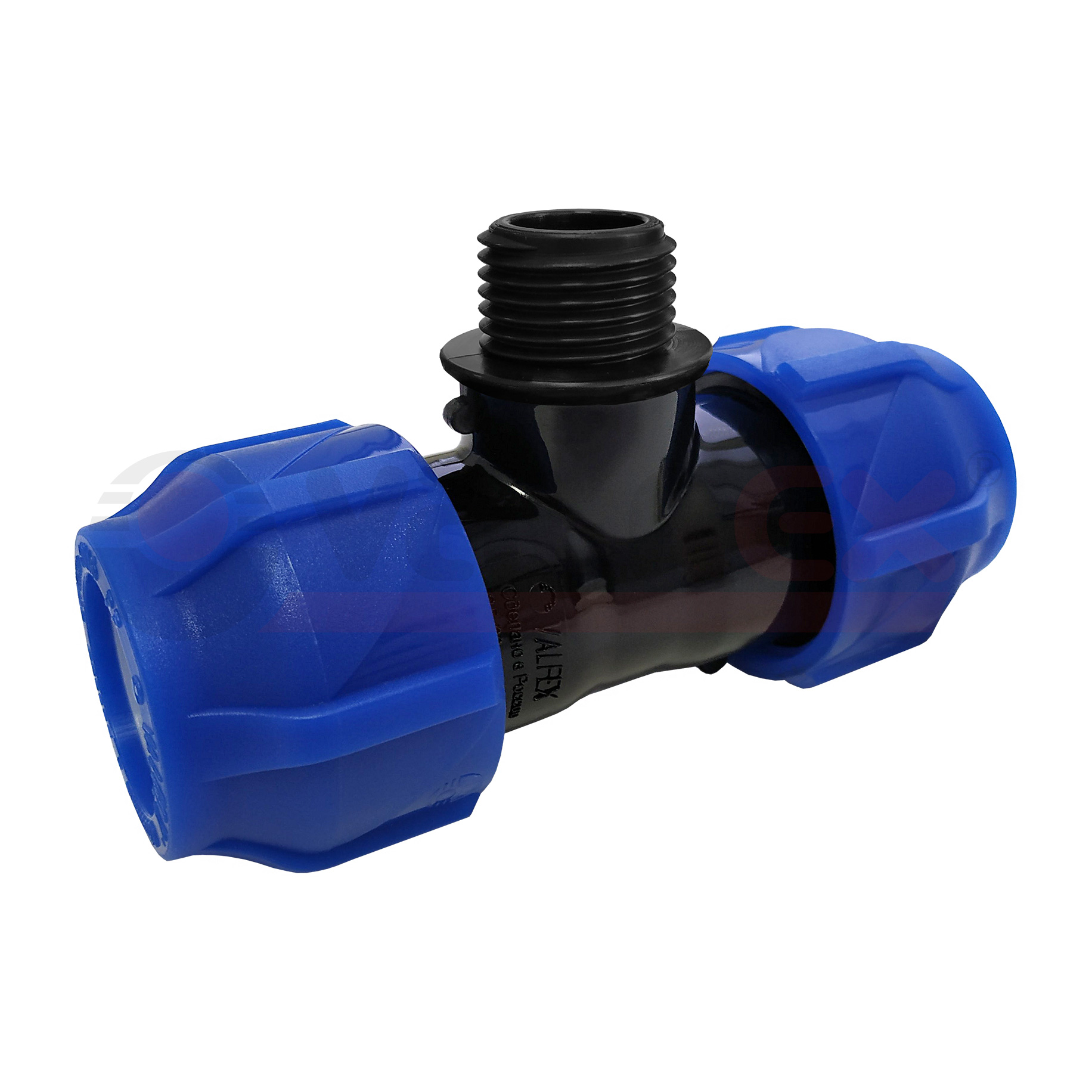 1210024010040 Valfex Тройник компрессионный переходной с наружной резьбой 