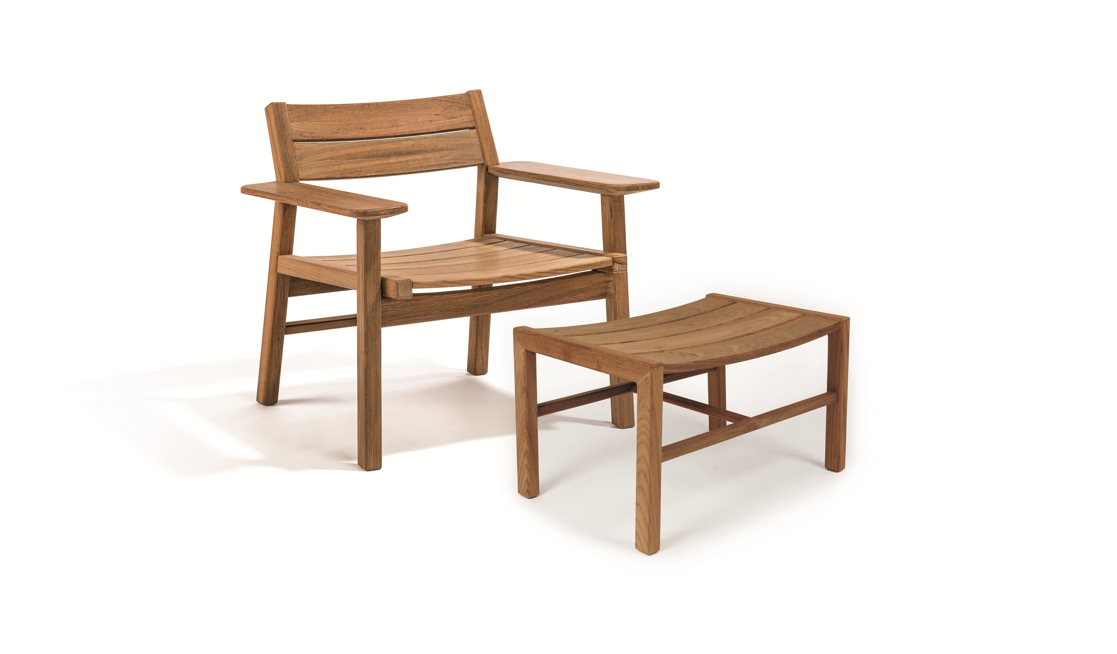 Садовое кресло из тикового дерева с подлокотниками Skargaarden Djurö ARCH-00075040 - Вид №1