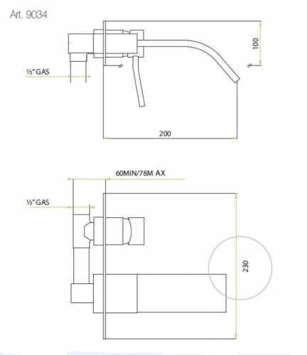 ML.TOR-9045.CR Смеситель Migliore Tor - Вид №1