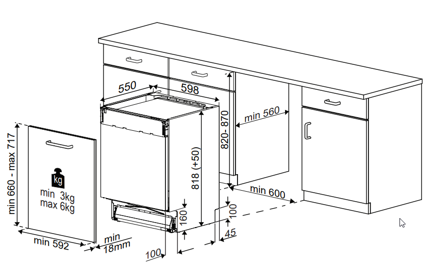 5360290 Встраиваемая посудомоечная машина Beko BDIN16520Q STDN-0114237 - Вид №14